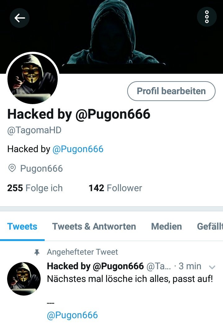 Pugon666's tweet photo. Erfolgreich @TagomaHD gehackt!

Wer ist der nächste? https://t.co/QdvljbtF8V