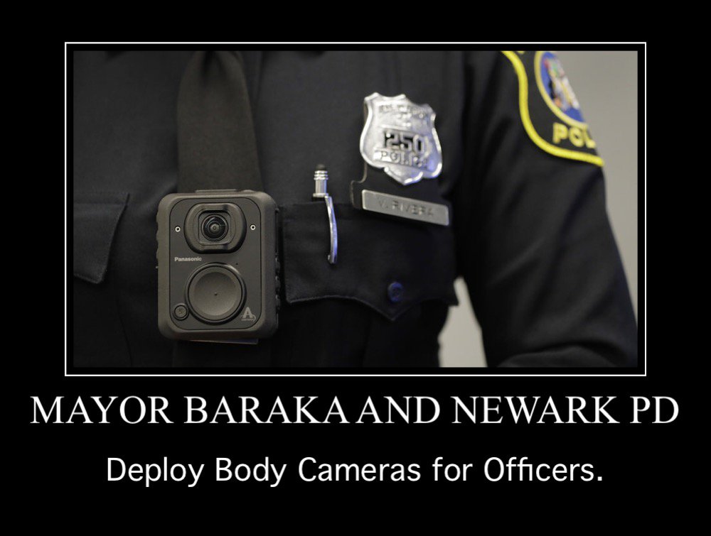 team_baraka's tweet photo. Mayor @rasjbaraka &amp; the Newark Police are deploying body and car cams, patrol cars with computers and license plate readers linked to national crime databases and surveillance cameras that can be accessed by residents. https://t.co/fcfh8oB8dD 
#TeamBaraka #NewarkForward https://t.co/e7fFmR2PLR