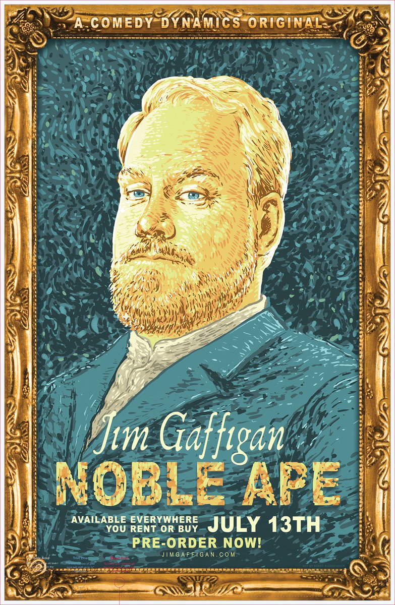 JimGaffigan's tweet photo. This all-new comedy special will have a limited release in select theaters on July 13th and be available to rent or buy everywhere you get stuff to watch and listen.   Audio and visual versions are now available for preorder now https://t.co/gFDF47a4J5 https://t.co/7ogbgbzvJ4
