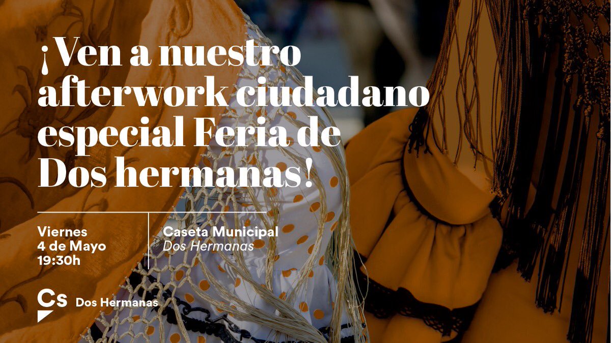 CsDosHermanas's tweet photo. Te gustaría conocer algo más sobre nosotros?? No pierdas la oportunidad y acompáñanos este próximo viernes en la #feria de #DosHermanas , resolveremos todas tus dudas!! Te esperamos!! 🍊🍊🍊 https://t.co/bOkzy88mlY