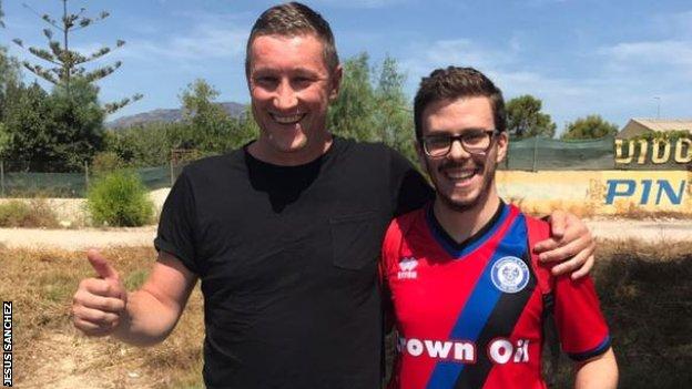 CrownOil's tweet photo. We look forward to welcoming Jesus @SpanishRochdale to the #CrownOilArena on Saturday for his first ever home game and visit to the UK! Excellent work to @JOHNREDDRIVING and the fans who raised money to make his dreams of seeing @officiallydale come true! #saveusJesus https://t.co/3rV6XKPGV2