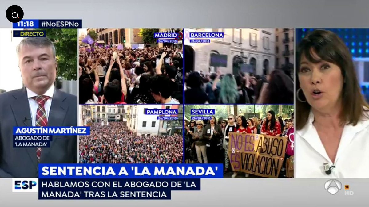 FonsiLoaiza's tweet photo. Los abogados de los chavales de Alsasua no han sido invitados a ningún programa de TV. El abogado de La Manada ha sido invitado a todos los programas de TV. https://t.co/K8n35lushv