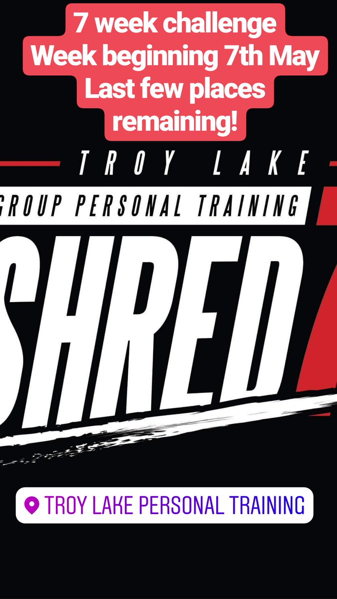 TrainAtTROYS's tweet image. Have you signed up yet??? #7WeekChallenge