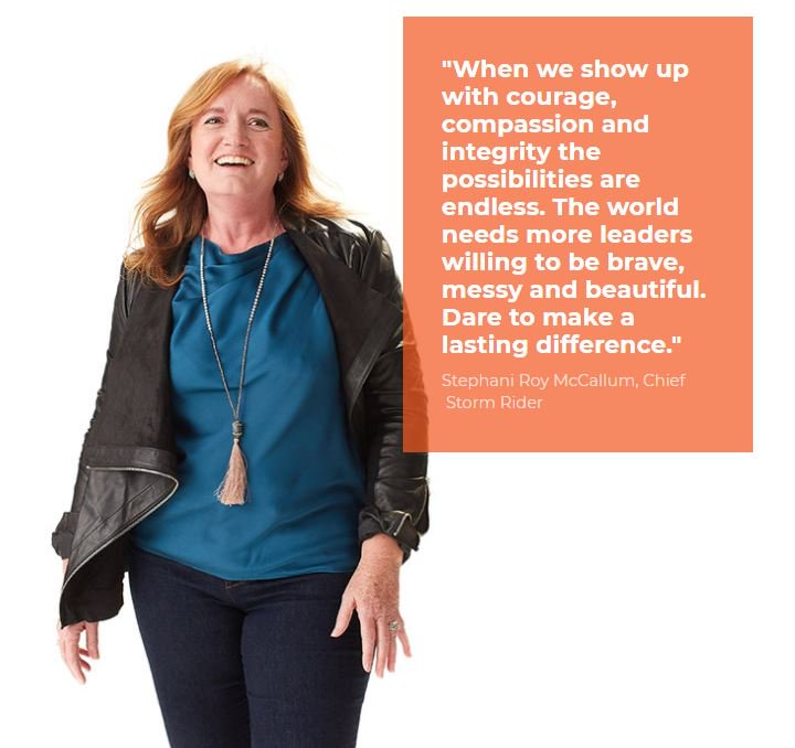 RedheadSteph's tweet photo. "When we show up with courage, compassion and integrity the possibilities are endless. The world needs more leaders willing to be brave, messy and beautiful. Dare to make a lasting difference." #findyourinnerleader #leadership
#leadershiptraining #wordstoliveby #biggergamelive https://t.co/WNNVOXTMUM