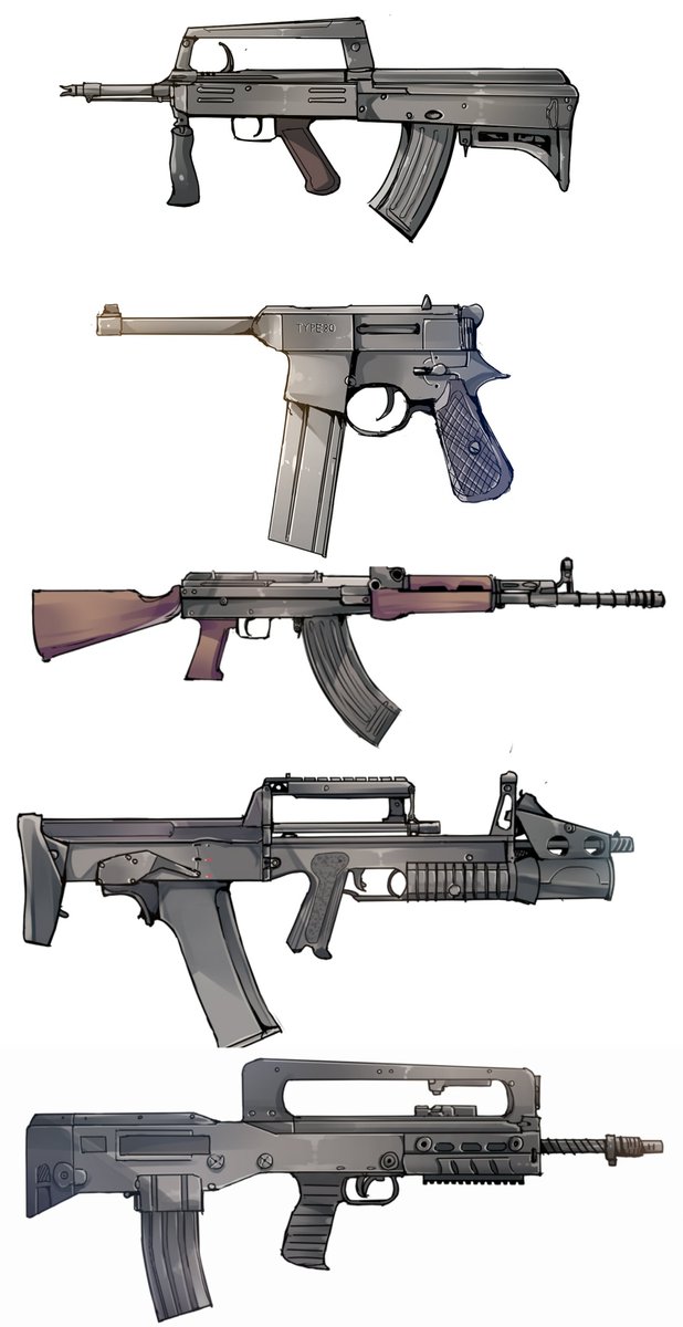 Daito 上から２番目の80式衝鋒手槍は調べるとどうやら二種類あって マイナーチェンジなだけだとは思うけど １枚目のマカロフに無理やりマガジン生やしたフォルムが好き
