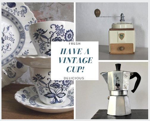 FRESH VINTAGE is ALWAYS BREWING at the shops of VINTAGE AND MAIN. Come browse and discover 30+ quality shops with new vintage items added each day!
etsy.com/pages/vintagea…
#vintage #coffeebreak #coffeelover #onlineshops #frenchkitchen #cupsandsaucers #vintageandmain #freshvintage