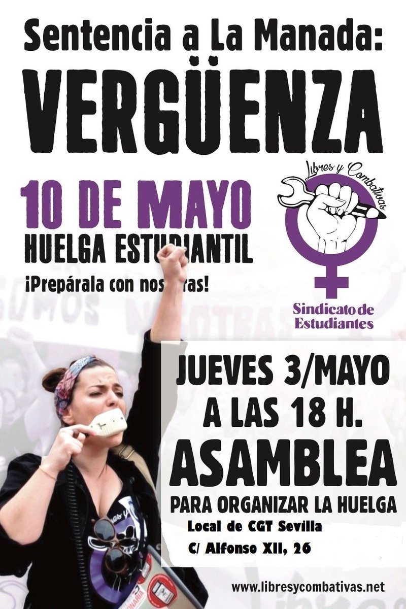 Resultado de imagen de HUELGA FEMINISTA 10 DE MAYO SENTENCIA