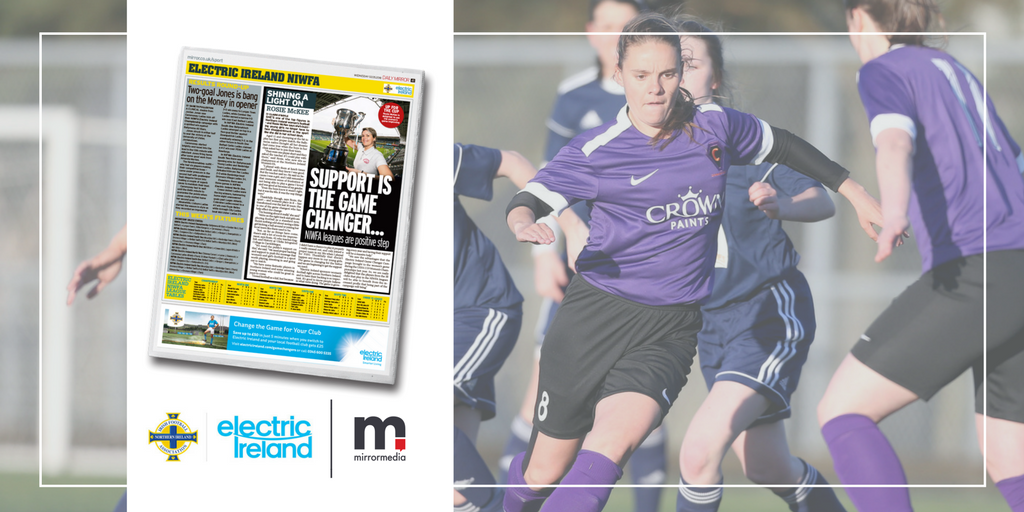 Reach_NI's tweet photo. .@ElecIrelandNI have just announced a groundbreaking new sponsorship of women's football in NI &amp; we are delighted to be working with them in raising the profile of the women's game here. Don't miss our dedicated weekly coverage every Wed - starting in today's @dailymirrorni https://t.co/sve7Sp9ZHO
