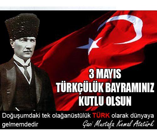 #Türkçülükbayramı kutlu olsun.