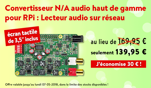 MagPi_FR's tweet photo. Pour satisfaire les exigences de nos lecteurs audiophiles, nous avons associé un nano-ordinateur #RaspberryPi, un C N/A de type PCM1794A (flanqué de remarquables filtres), une commande de volume et un écran tactile. #offre https://t.co/AUotZBBNs1 https://t.co/5WOnM7oVqq