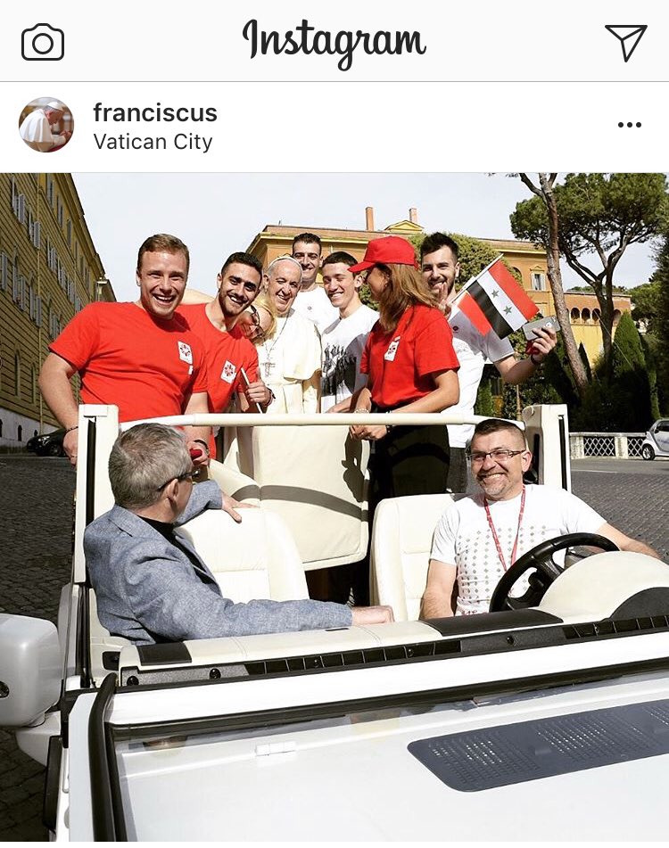 How does one catch a ride with the pope?? ...asking for a friend