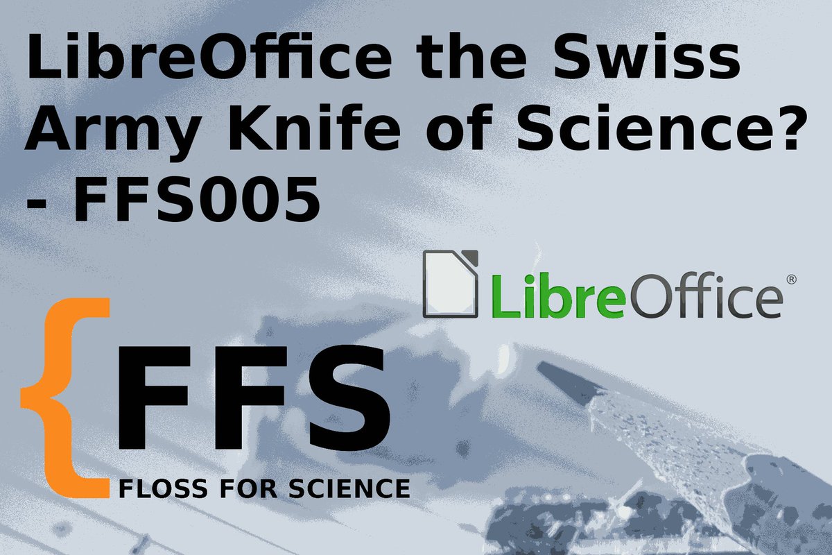 "EP005 - <a href="/libreoffice/">LibreOffice</a> the Swiss Army Knife of Science?" of the <a href="/FLOSSforScience/">FLOSSforScience</a> podcast is now live! Come learn about that amazing open source office suite with Katarina Behrens (also known as Bubli). 
#FLOSS #freesoftware #podcast #libreoffice #science #opensource #openscience