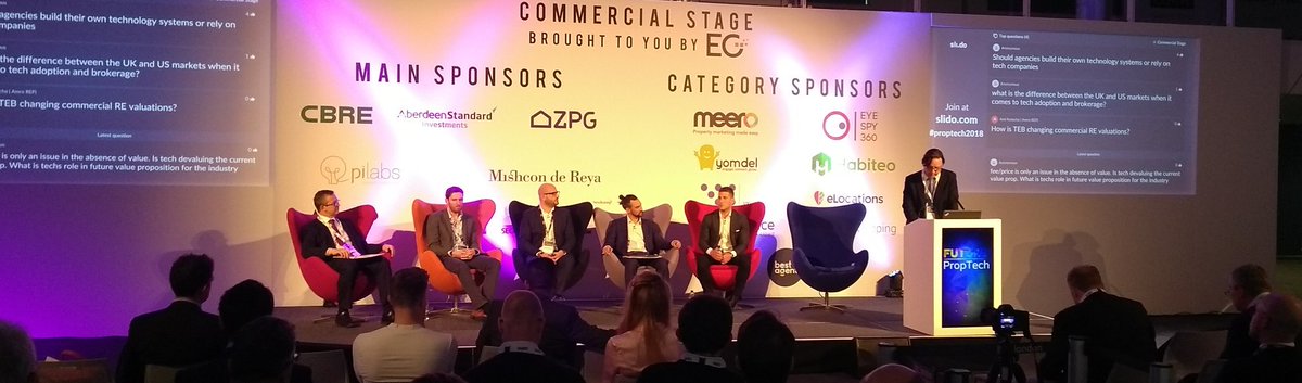 PropertyDanH's tweet image. A great panel being led by @dukelong with @realla_co @CBRE_UK @viewthespace @_futureproperty 
#PropTech #PropTech2018