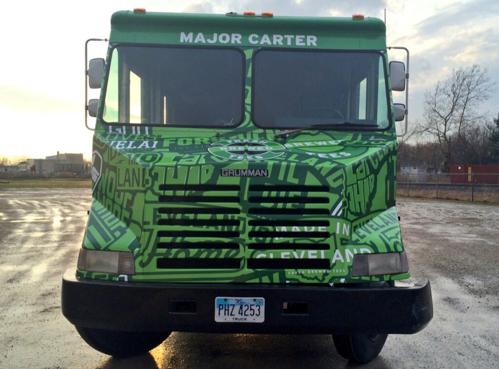 FreshBrewedTees's tweet photo. @TomHorsman Where our Cleveland truck got it’s name ❤️#MajorCarter https://t.co/ybCaYjzOxm