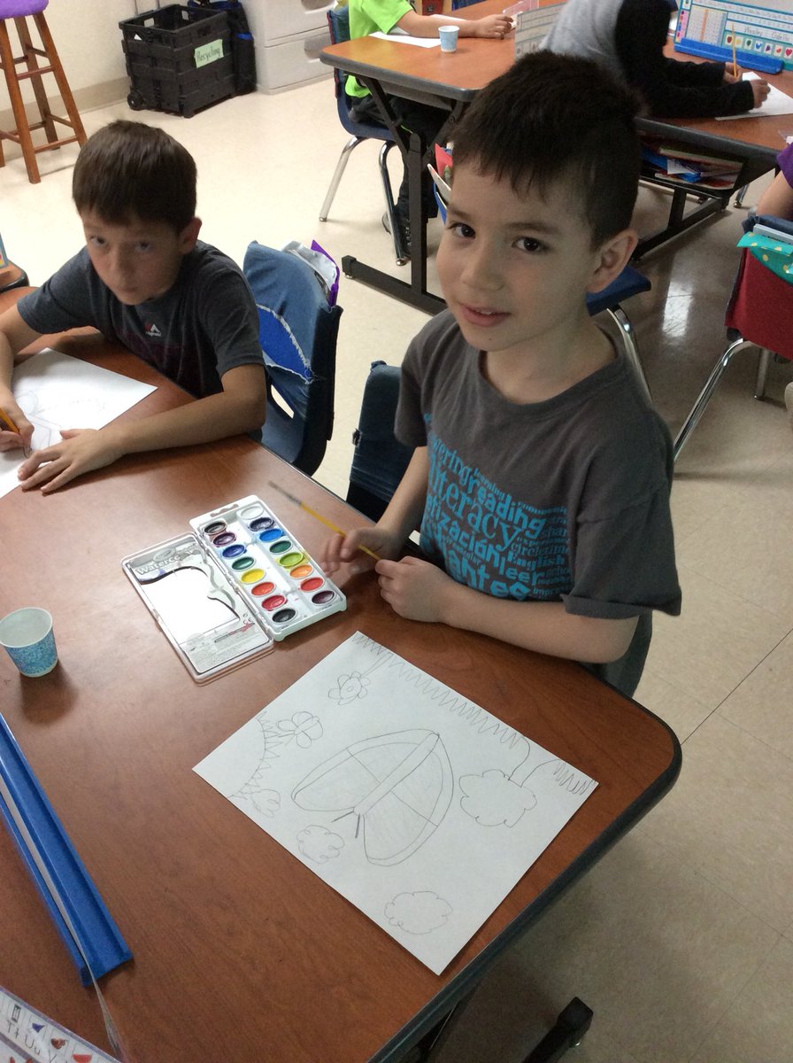 MrsEdalen's tweet photo. A is for artist - butterfly artists! #abccountdown #almost2nddgraders https://t.co/BHl2ZGvoAg