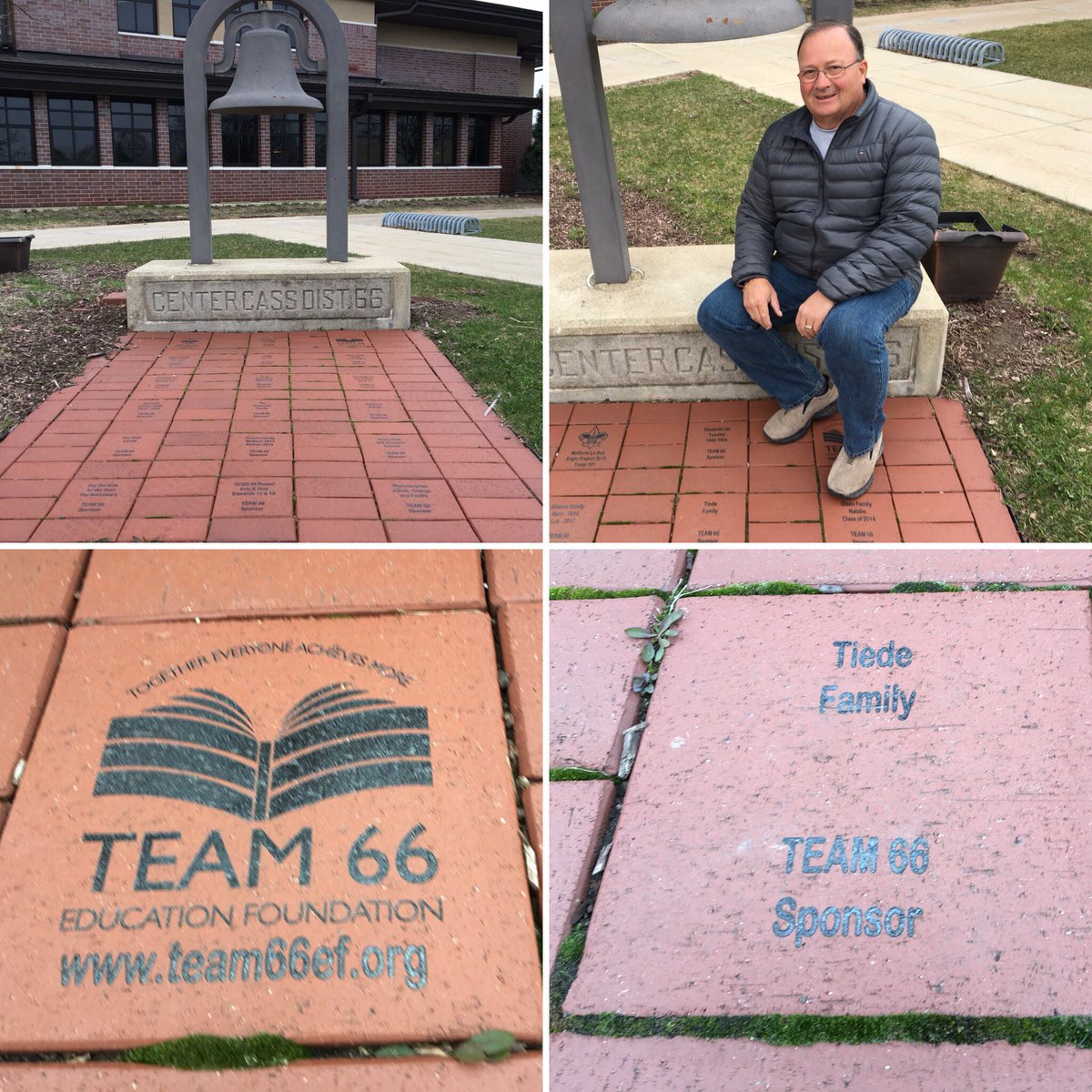 TEAM66EF's tweet photo. Jay Tiede has been a longtime member and supporter of @CCSD66 and encourages you to “support your schools and community.”  Consider gifting your graduate a brick in front of the monument bell.  Visit https://t.co/1gdbDER3xz for more info.@LakeviewJrH #graduation #leavealegacy https://t.co/f0dpgNrlps