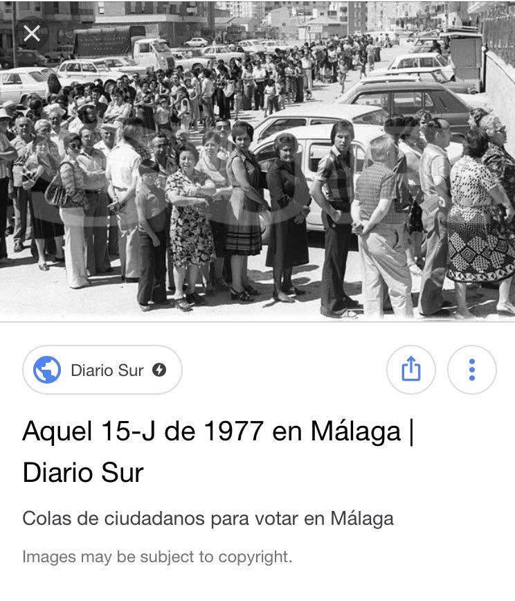 ChileanCharm's tweet photo. La dra Cordero hace uso de la mentira en las redes sociales: publica una foto como si fuera de  Chile, de una histórica  serie de fotos de la elección española  de  1977 https://t.co/FRBi57e65k