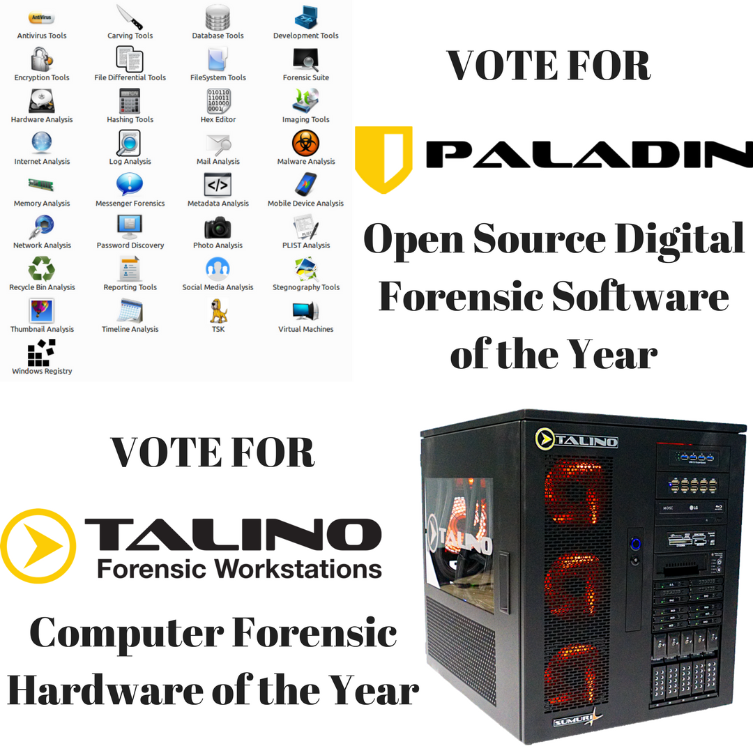 SUMURIForensics's tweet photo. We are honored to be nominated in two categories for Forensic 4:Cast! One of them is Open Source Digital Forensic Software of the Year! We would appreciate your vote! You can vote here --> https://t.co/FZCwx4IRwE #DFIR #opensource #police #infosec https://t.co/dMB1oKLqE3