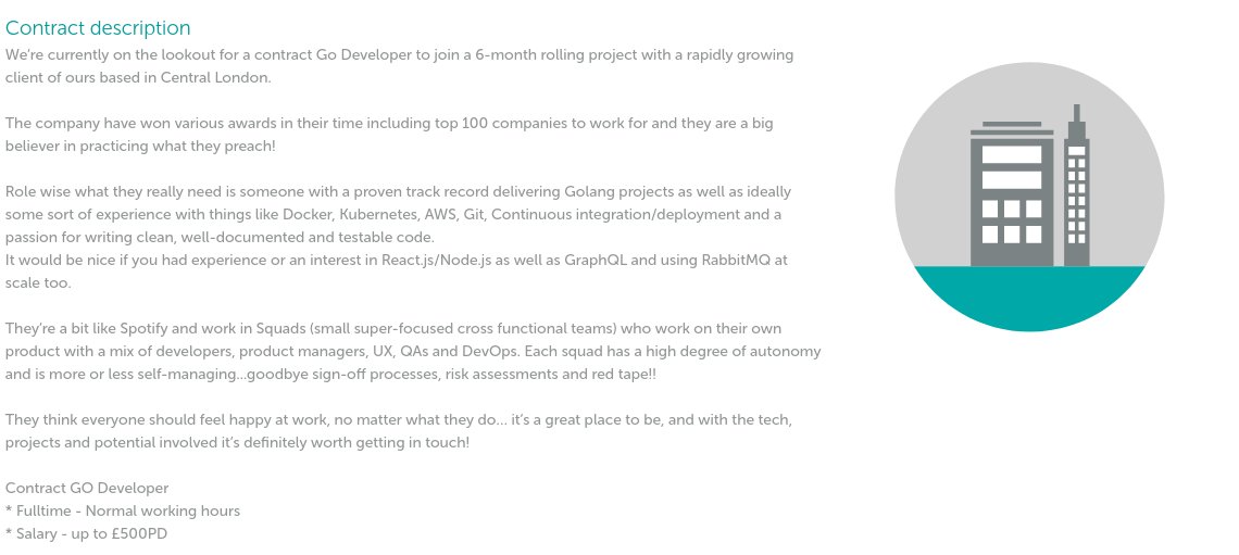 iContractco's tweet image. #GolangDeveloper London, 6-12 months, up to £500 p/day app.icontract.co.uk/contracts/AWMg… #golang #developer #jobs #techjobs #contractor