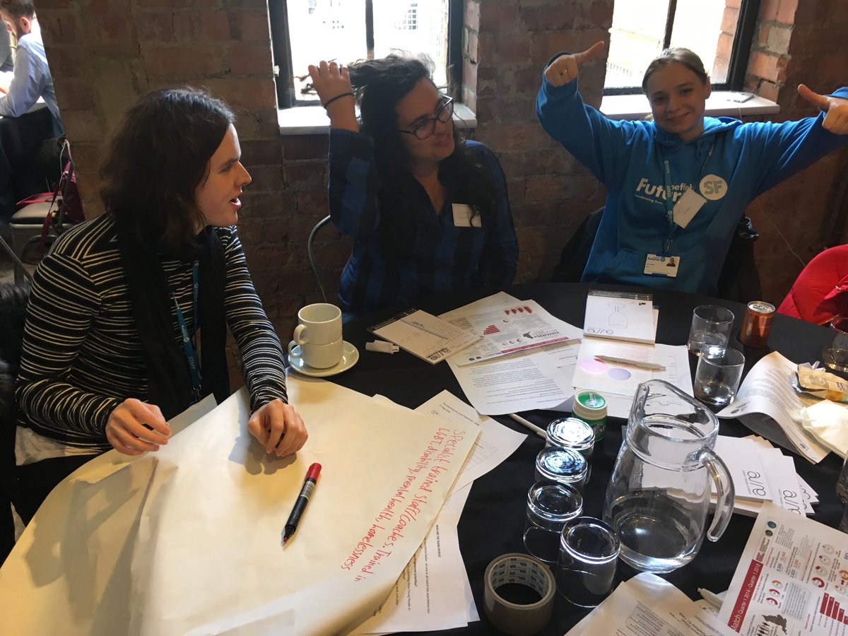 JamesG1104's tweet photo. Brainstorming our ideal journey to employment programme with real experts from @ReallyNEETPro and @SheffFutures with @BigLotteryFund https://t.co/usnIc9B29A