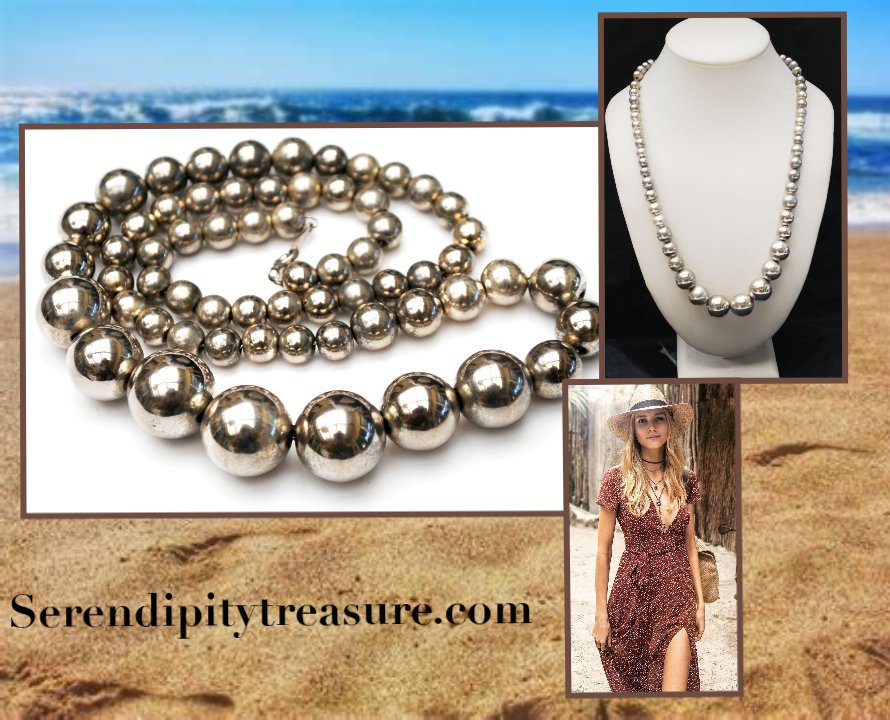 serendipitytrea's tweet photo. Excited to share the latest addition to my #etsy shop: Large Graduated Silver Ball Bead Necklace silver chain - 25 inches boho chunky silver plated beads https://t.co/r8ibnaxUfv #jewelry #necklace #silver #springring #boho #graduatedbead #beadnecklace #southwestern #si https://t.co/8iWPABzSO0