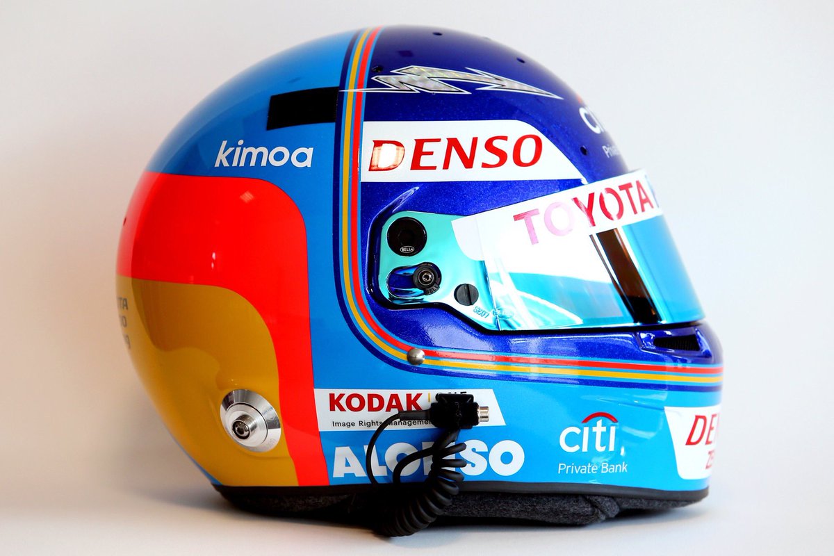 Casque Fernando Alonso Toyota Gazoo Racing WEC 2018 - Échelle 1/2 - Bell - Neuf