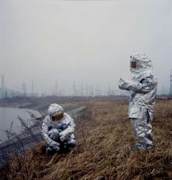 chernobylbad's tweet photo. Here’s a live look at farmers harvesting a good years crop a half mile from ground zero of Chernobyl. #needcorntomakevodka #radiationgoodforplant https://t.co/RvZzA90oJe