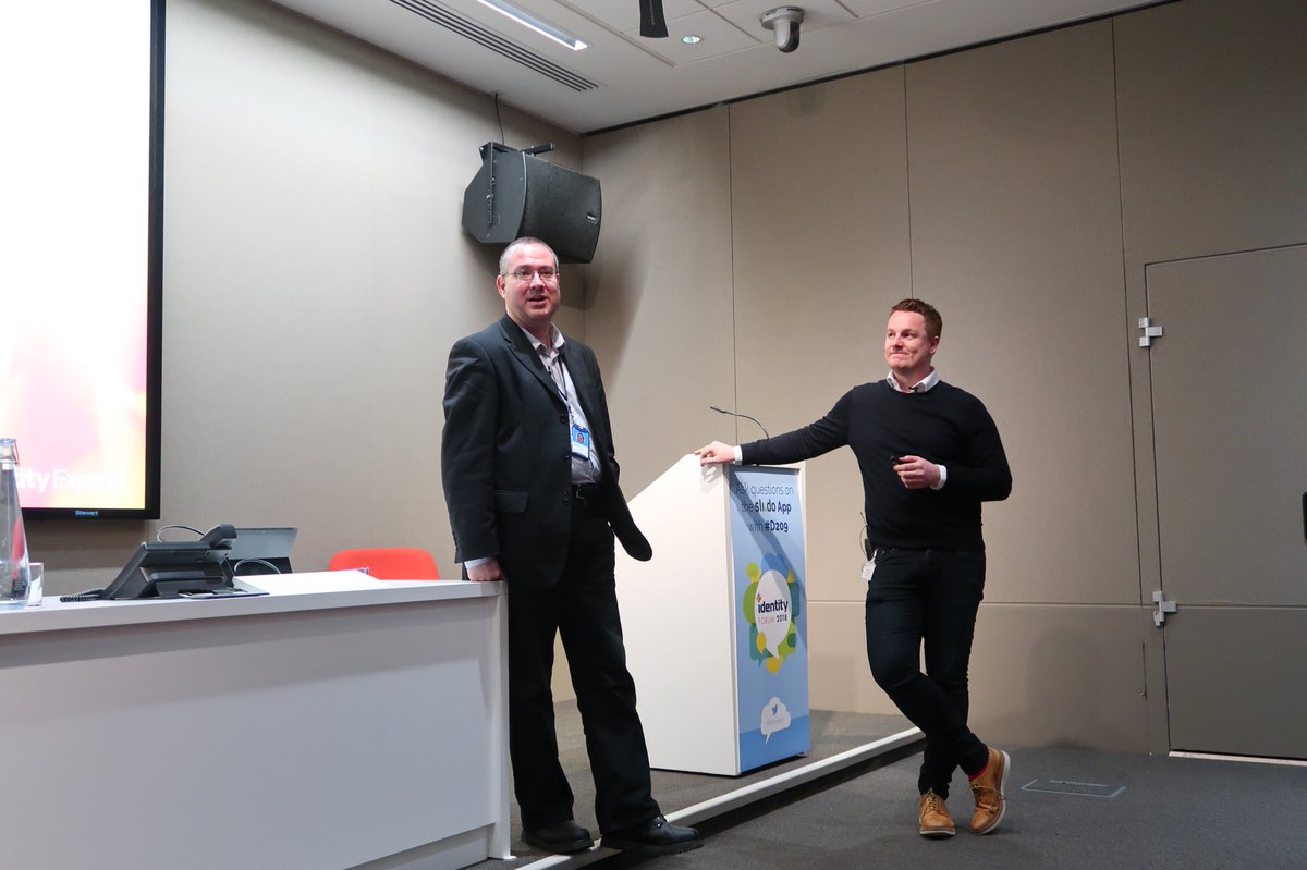 IdentityExperts's tweet photo. Workshop time with Rob Jones from @Microsoft and Matt Bruce from @BruceAndButler on the “New Four Letter Word” #gdpr #DataProtection #IDforum18 https://t.co/nvO6xq0lYL