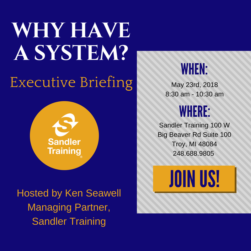 JonathanSeller's tweet image. Join us Wednesday, May 23rd if you are interested in developing best-in-class sales growth. 

Click the link for more details and to register! ow.ly/7PM430jJkBj 

#SellingSystem #ExecutiveBriefing #SandlerWorks