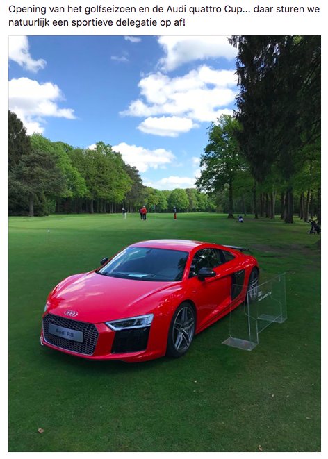 Prachtige dag voor de opening van de Audi quattro Cup. Daar sturen we natuurlijk een mooie en sportieve delegatie naartoe!