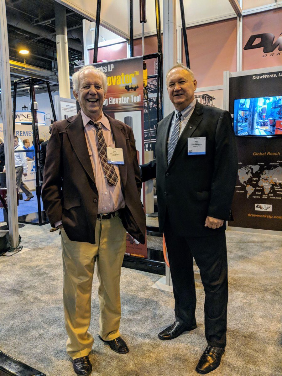 DrawWorksLP's tweet image. Gus Mullins Pricinpal Partner DrawWorks LP with William Micho Executive Vice President DrawWorks LP Offshore Technology Conference (OTC) Canrig Drilling Technology Ltd. Baker Hughes, a GE company Schlumberger Weatherford Halliburton NRG Energy #drilling #energy #offshore