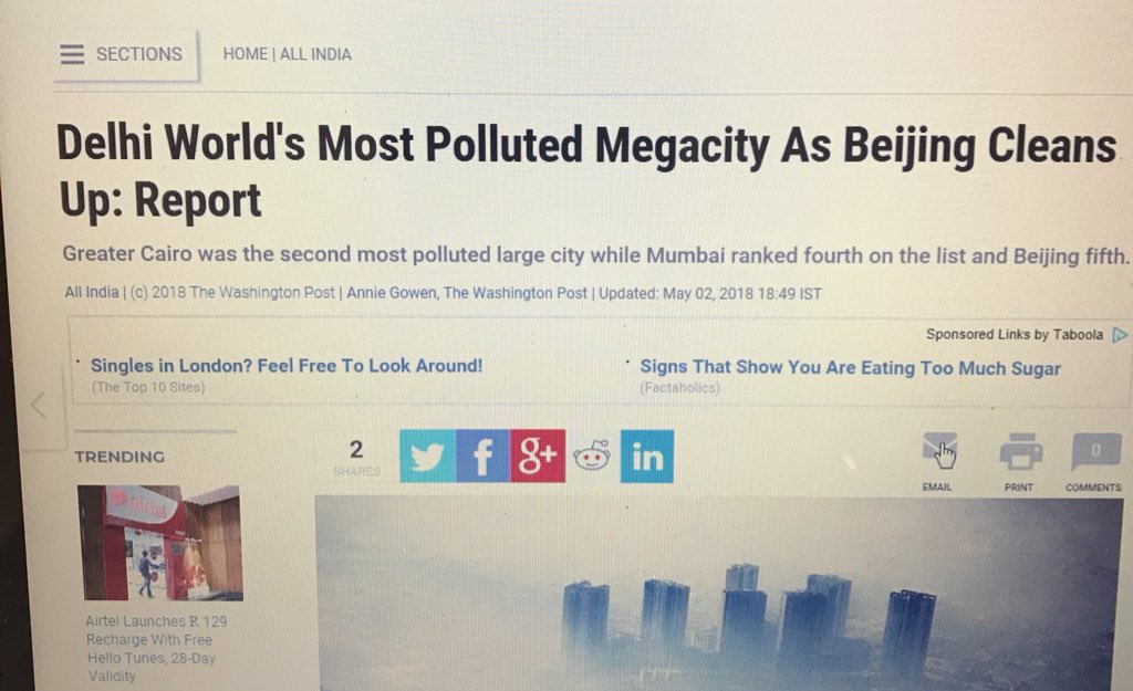 studystruck's tweet image. #wakeupcall -  #Delhi ranked as the most polluted mega city in the world.