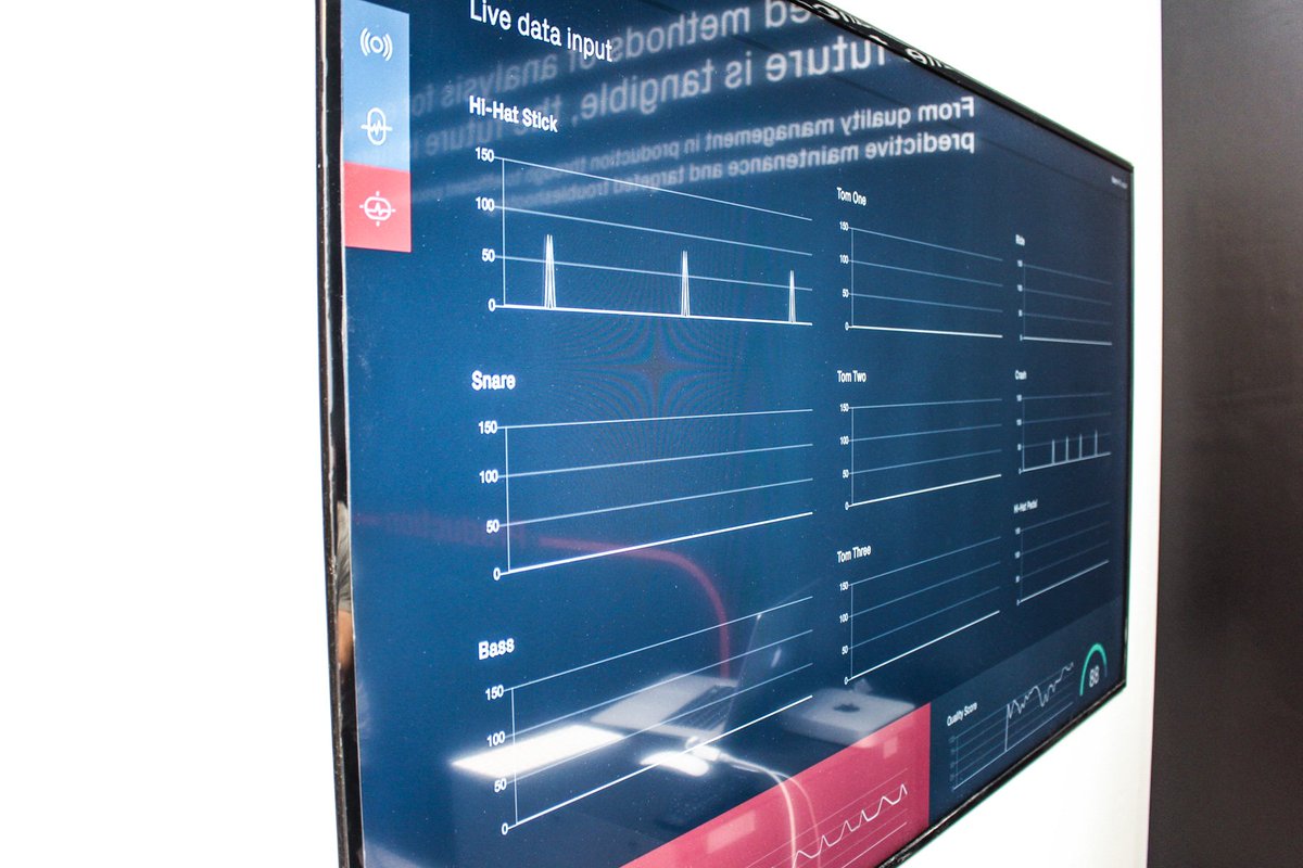 qlaymcom's tweet photo. Many thanks to everyone who visited us at #Hannovermesse last week. We had a good time talking to you and showing our drum based anomaly detection. https://t.co/Z7dXI3BLsN