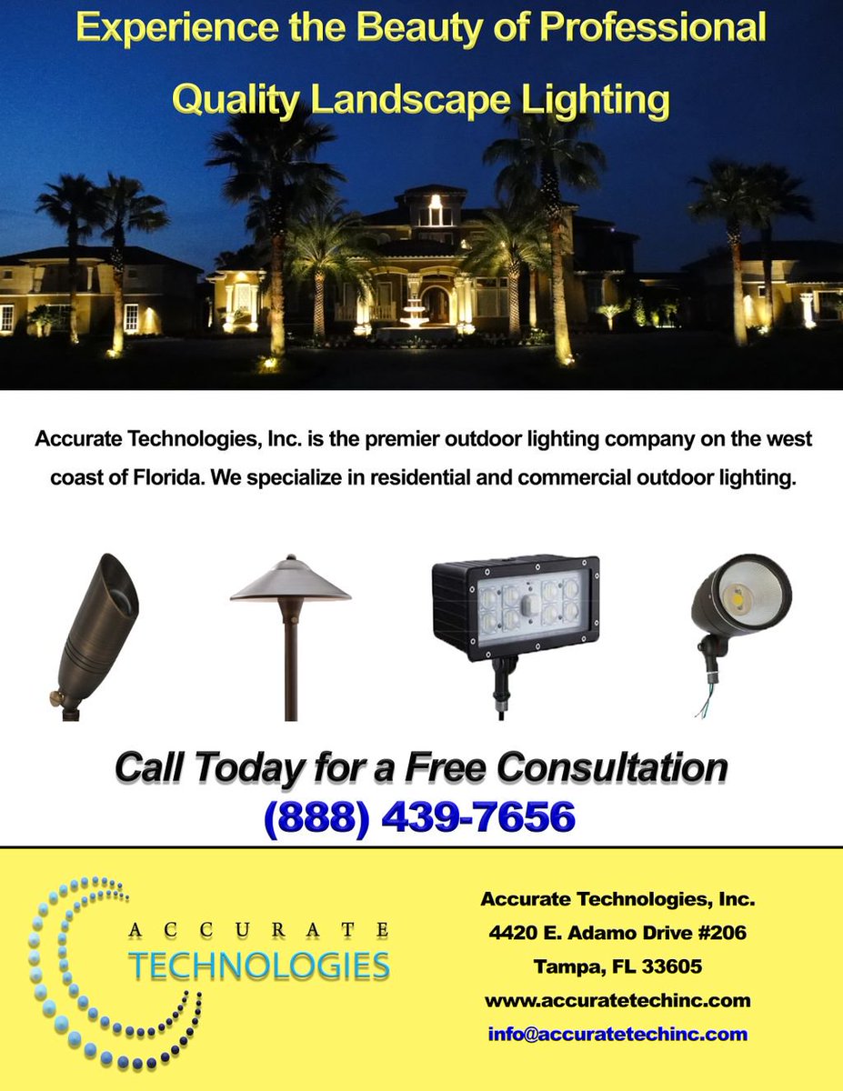 Looking for professional landscape lighting? Look no further! Call (888) 439-7656