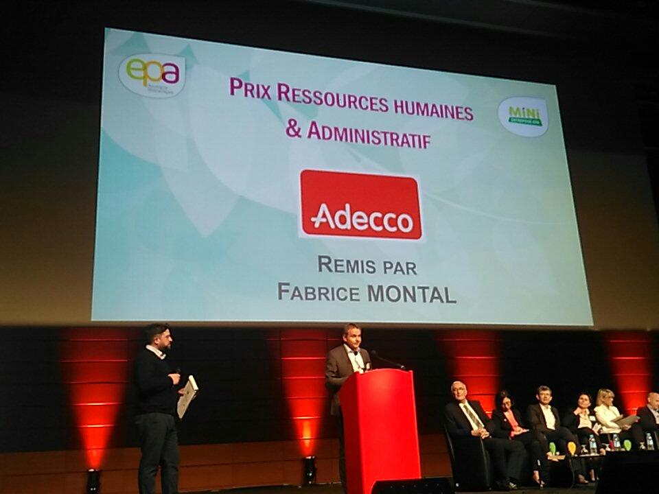 Le prix Ressources Humaines est remis par <a href="/fabricemontal2/">Fabrice MONTAL</a>: " se faire plaisir à travers de ses rêves!" Merci  <a href="/FondationAdecco/">FondationAdeccoGroup</a> et <a href="/AdeccoFrance/">Adecco France</a>