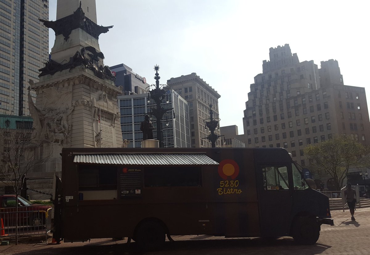 5280bistro's tweet photo. We're at Monument Circle today from 11am to 1 pm, as part of 500 Kick Off Festival! Come get your Tachos on! #eatlocal https://t.co/8TmdDeaDAo