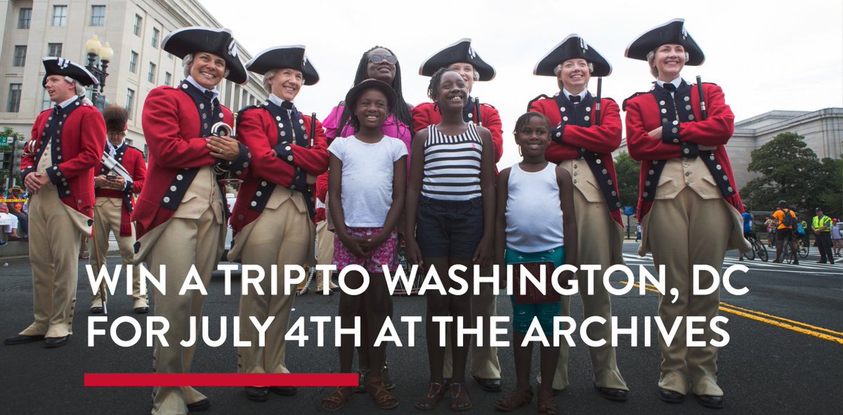 archivesfdn's tweet photo. Enter to win a trip to experience #ArchivesJuly4 at the home of the original Declaration of Independence! #Giveaway includes flights to Washington, DC on @United, stay at the @Kimpton #MonacoDC, autographed baseball from the @nationals, and more! https://t.co/7xnpUGj9ji https://t.co/hwJJ2Maalt