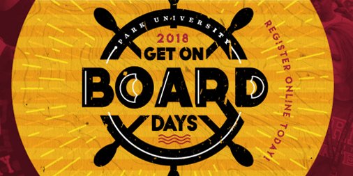 ParkUniversity's tweet photo. Get On Board Day events at #ParkU make it easy for new students to check off  “to-do’s” before starting college: pick a dorm room, get a student I.D., take care of financial aid, etc. There are only 4 more before fall classes- reserve your spot today at https://t.co/zKABO0pYWj. https://t.co/efP8KZ8jmD