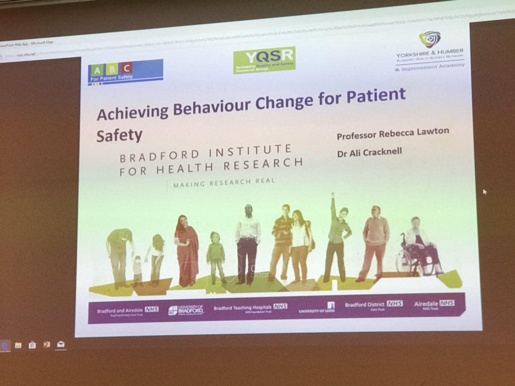 JoanneReynard's tweet photo. Professor Rebecca Lawton &amp; Dr Ali Cracknell #behaviour #change #methodology #capability #opportunities #Motivation #drivers #barriestobehaviour or #facilitatorsofchange #StampOutSepsis https://t.co/GKIcdzVeUK