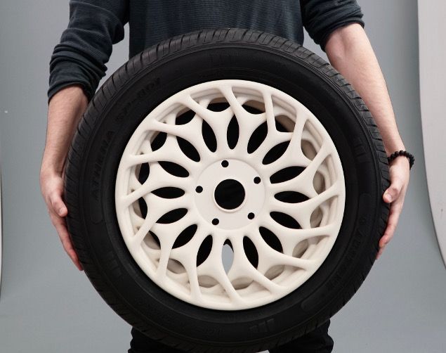 BigRep's tweet photo. Hot off the print bed: The newest #Automotive innovation from the #BigRep STUDIO is our custom #3Dprinted wheel rim. See how we push the boundaries of automotive #prototyping in our latest blog >>> https://t.co/MOEwtgjfPF
#3Dprinting #AdditiveManufacturing #design #Engineering https://t.co/h6Ene1ZWOp
