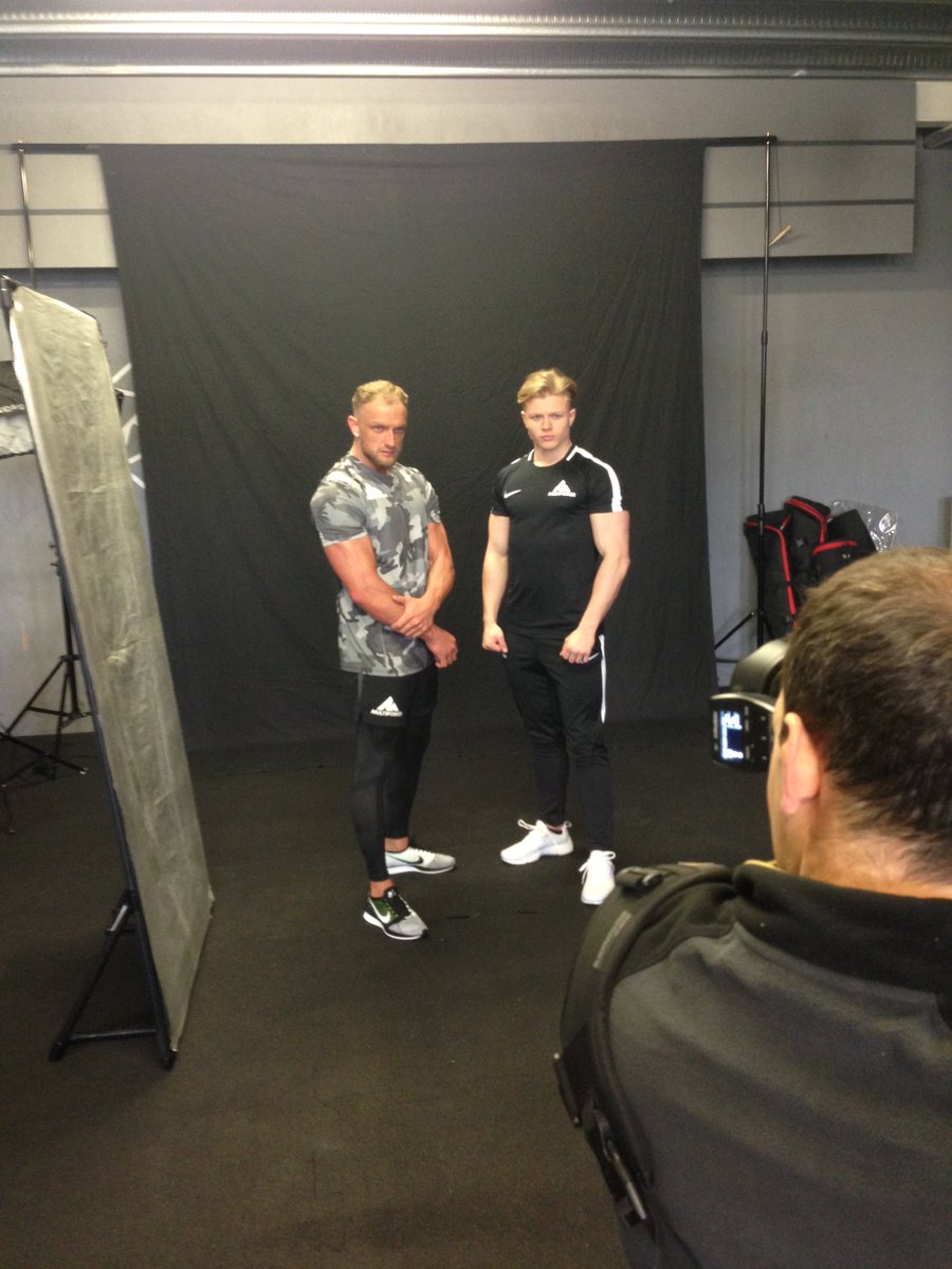 MultipowerUK's tweet photo. #TBT to a shot behind the scenes from our 2017 shoot with @MitchLawrencePT and @AidanBroddell https://t.co/KNMx4PrKyy