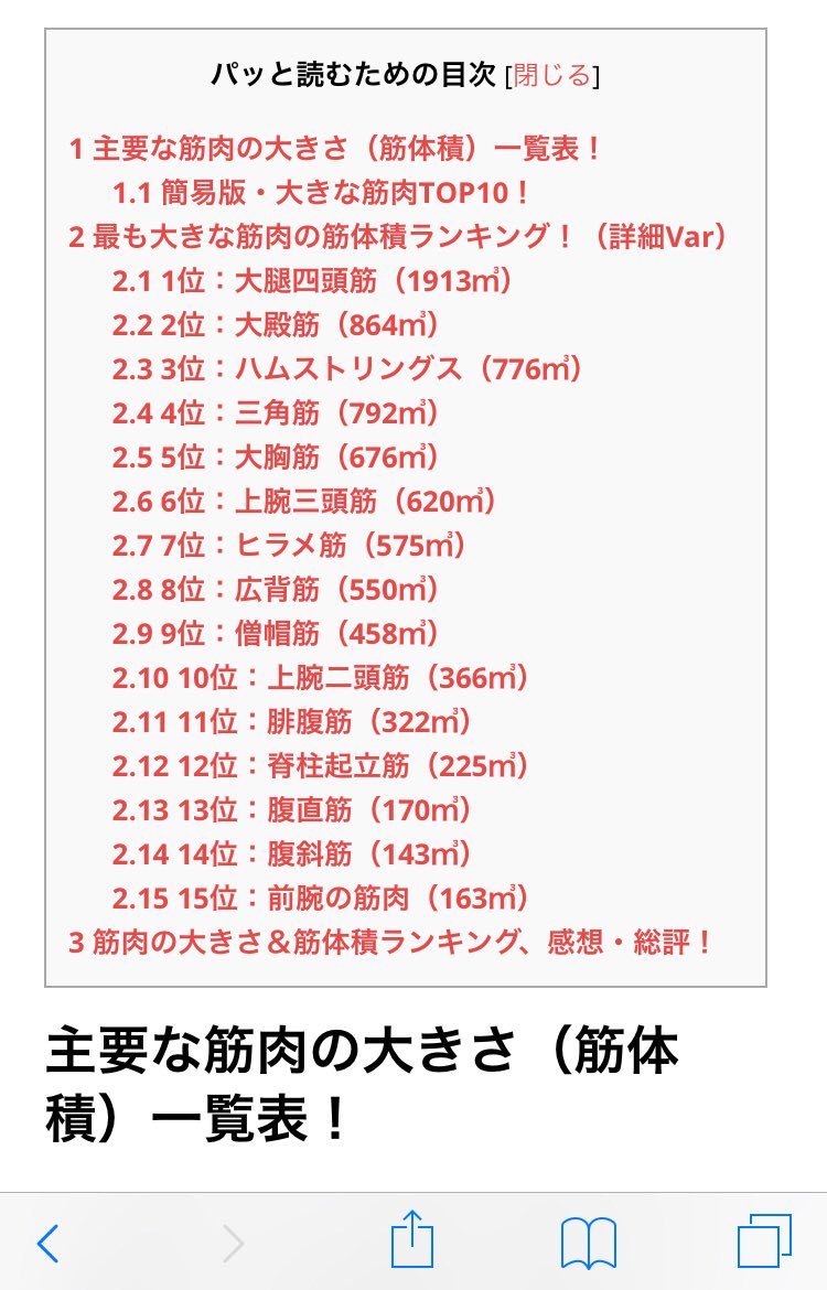 健全なyoutuber 鍛錬道 零 の義田 Twitterissa 筋肉の大きさランキング 意外にも三角筋 上腕三頭筋が大きい もっと肩種目を頑張ろうかしら 筋肉の大きさ 筋肉量 筋トレ ボディメイク