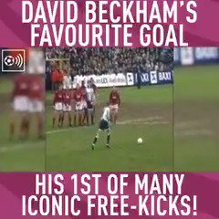 Happy birthday, David Beckham  Who remembers this strike for   