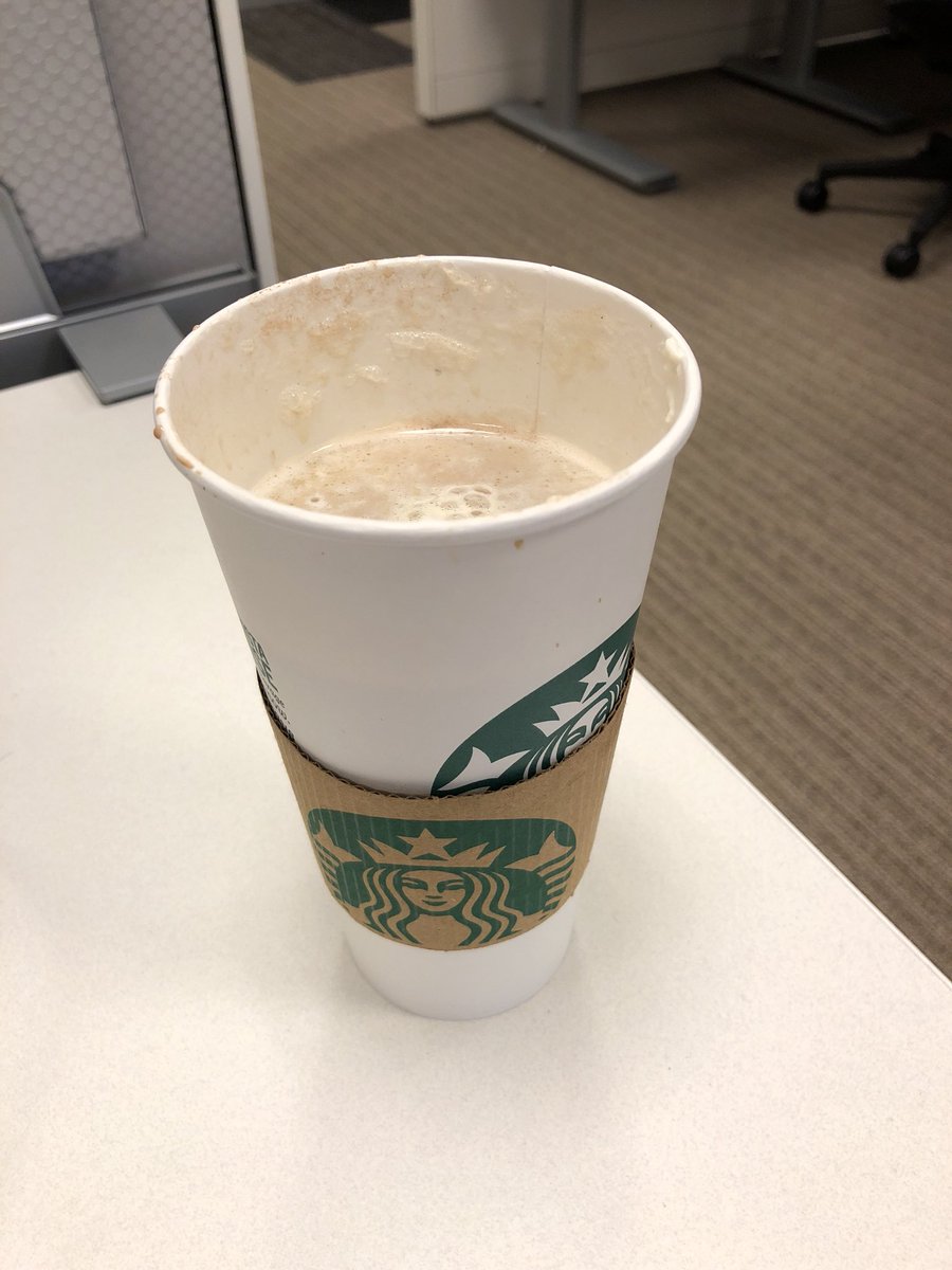jwtaylor21's tweet photo. Pretty disappointing on the pour this morning @Starbucks 🤔 My venti is more like a grande. #notthefirsttime https://t.co/IwVKVXU29q