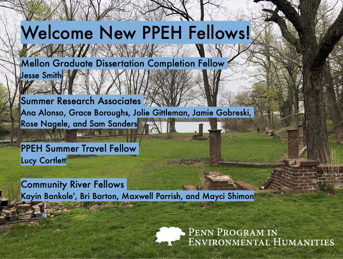PPEHLab's tweet photo. Congratulations to our newly announced PPEH Fellows, Summer Research Associates, and Community River Fellows! https://t.co/l758YlpYxT
