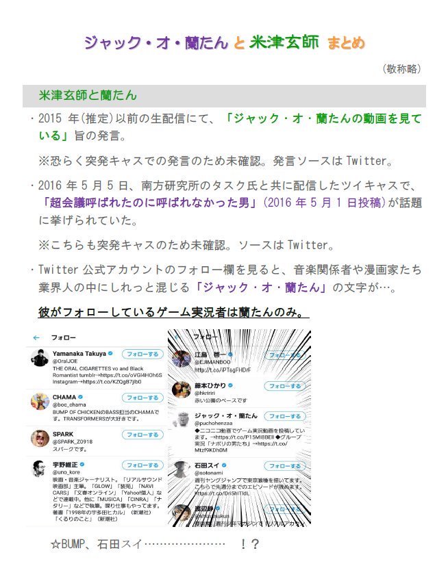 はちつか こちら以前作ったジャック オ 蘭たん氏と米津玄師氏のまとめになります なにとぞ 何か問題がありましたら即時削除いたします T Co Nq7wust8nr Twitter
