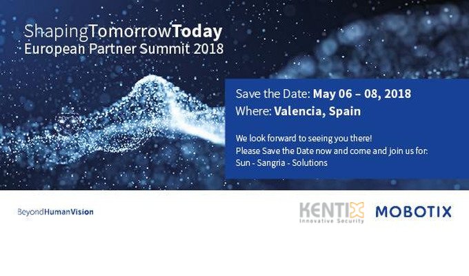 KentixGmbH's tweet photo. @KentixGmbH will participate at the @MOBOTIX_AG European Partner Summit in Valencia. 
We will present our 360° Smart Building Security solutions. 
Full press release and pictures to 360° Smart Building Solutions: https://t.co/gU1pK57lZp

#SmartBuildingSecurity https://t.co/u6YW71wyKE