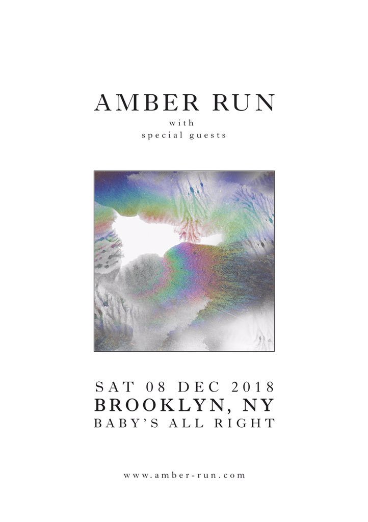 AmberRun's tweet photo. After 5 years of playing music in this band, it's a pleasure to finally announce our first US date. We will make the wait worth it. 

AR x https://t.co/ZeGCnwaL9l