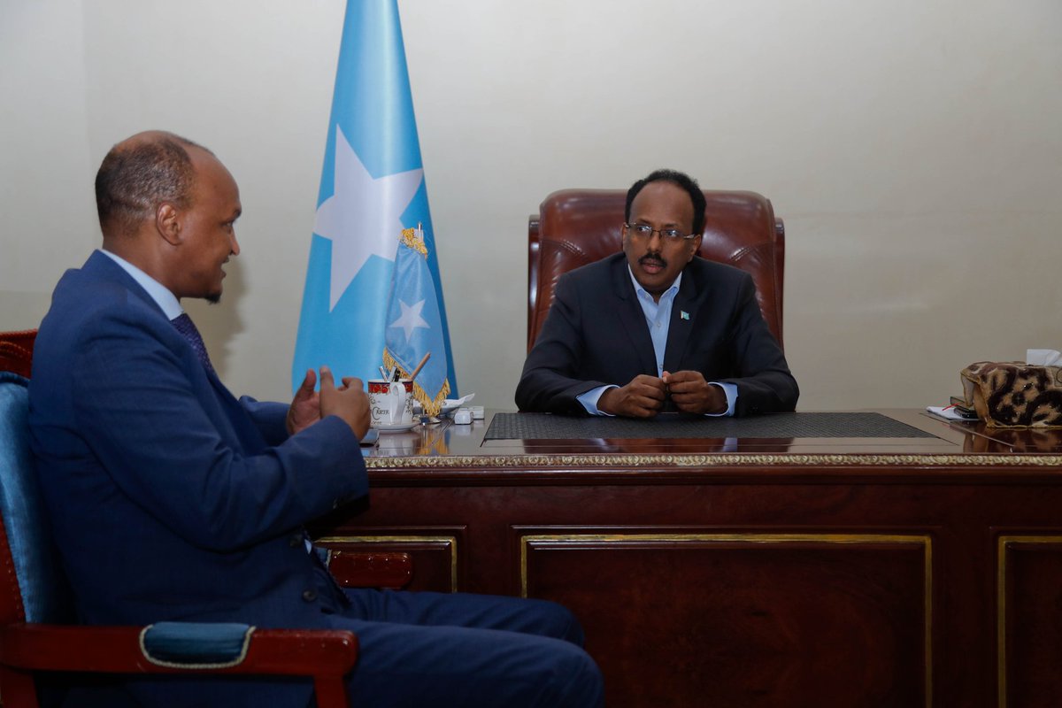 M_Farmaajo's tweet photo. Waxaan warbixin ku saabsan dadaallada haatan socda ee Guddiga Gurmadka ka dhagaystay RW K/Xigeenka XFS Mudane Mahdi Maxamed Guuleed.

DFS waxay waqti iyo maalba ku bixineynaa sidii wax looga qaban lahaa xaaladaha qalafsan ay ku sugan yihiin shacabka reer Beledweyne. https://t.co/dRQKOjlqGz