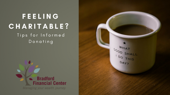 BFCia's tweet photo. Before you open your wallet, Bradford has 6 considerations before you make a charitable contribution. #BeingCharitable https://t.co/mIvlkNp4GS https://t.co/ffDGtcRp7z